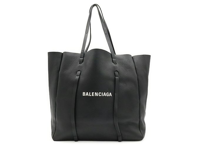 Borsa Balenciaga Everyday Tote M Nero Bianco - vista 2