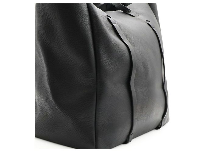 Borsa Balenciaga Everyday Tote M Nero Bianco - vista 7