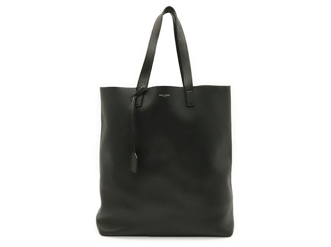 Yves Saint Laurent Black Leather Tote Bag Schwarz - Ansicht 2