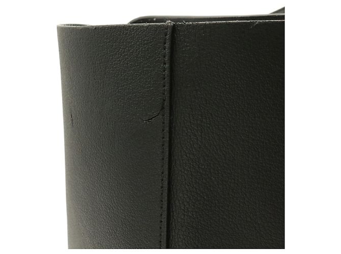 Yves Saint Laurent Black Leather Tote Bag Schwarz - Ansicht 5