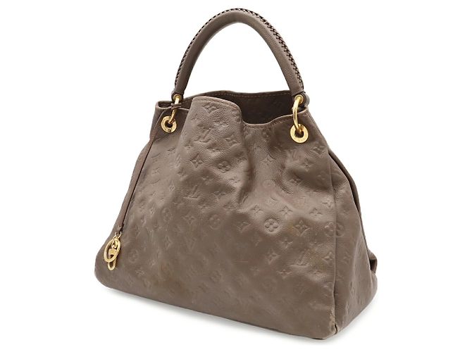 Borsa Tote Louis Vuitton Monogram Empreinte Artsy MM Marrone - vista 3