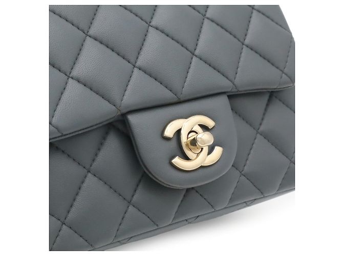 Borsa Chanel Matelassé Coco Mark Mini Flap Marrone - vista 10