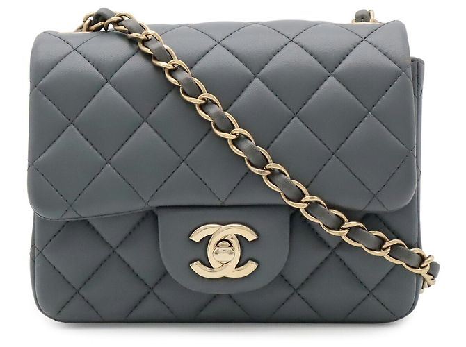 Borsa Chanel Matelassé Coco Mark Mini Flap Marrone - vista 2