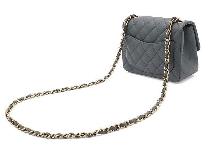Borsa Chanel Matelassé Coco Mark Mini Flap Marrone - vista 3