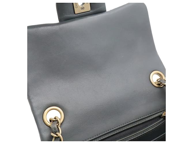 Borsa Chanel Matelassé Coco Mark Mini Flap Marrone - vista 7