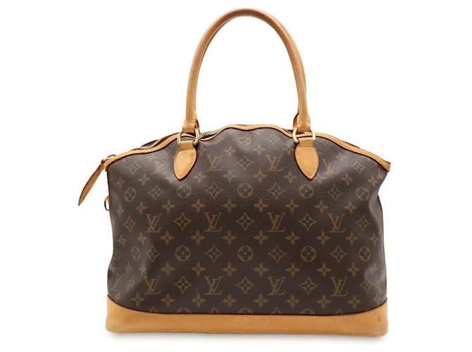 Borsa Louis Vuitton Monogram Lockit Horizontal Marrone Monogramma - vista 2
