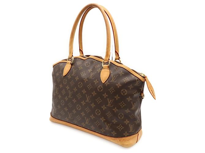 Borsa Louis Vuitton Monogram Lockit Horizontal Marrone Monogramma - vista 3