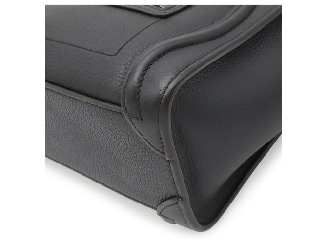 Céline Borsa a mano Celine Luggage Nano Shopper Nero - vista 4