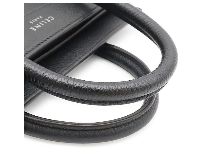 Céline Borsa a mano Celine Luggage Nano Shopper Nero - vista 5