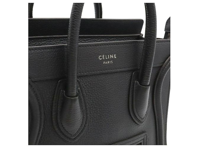 Céline Borsa a mano Celine Luggage Nano Shopper Nero - vista 9