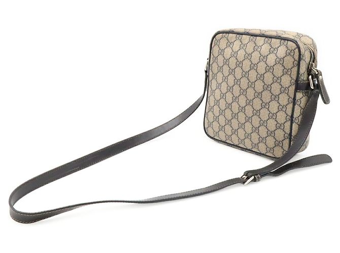 Borsa a Spalla/Pochette Gucci GG Plus Supreme Beige Blu navy - vista 3