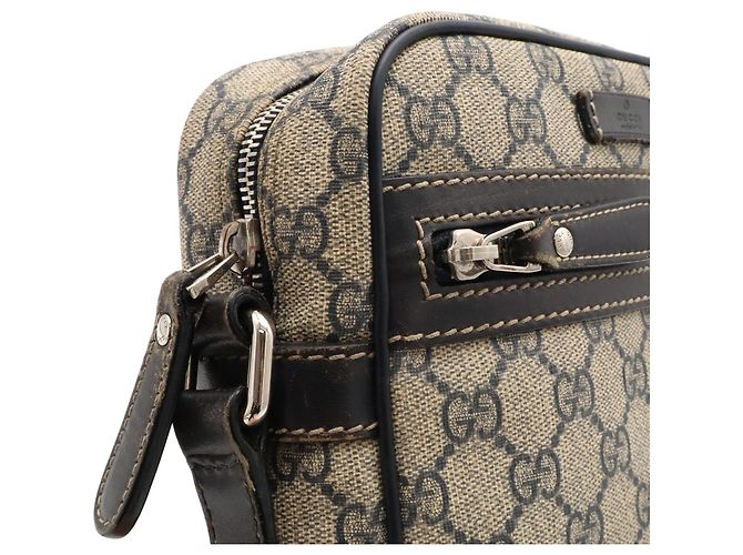 Borsa a Spalla/Pochette Gucci GG Plus Supreme Beige Blu navy - vista 6