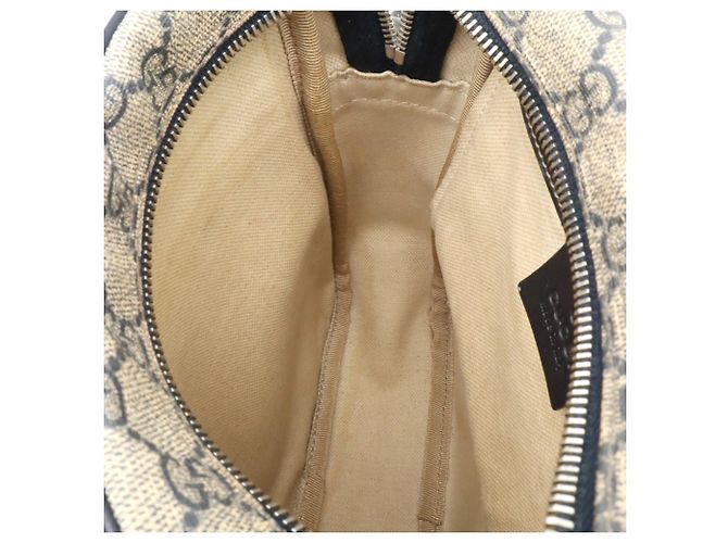 Borsa a Spalla/Pochette Gucci GG Plus Supreme Beige Blu navy - vista 8