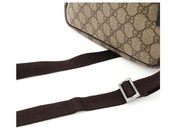 Borsa a tracolla Gucci GG Supreme Plus Marrone Beige Cachi Marrone scuro - vista 5