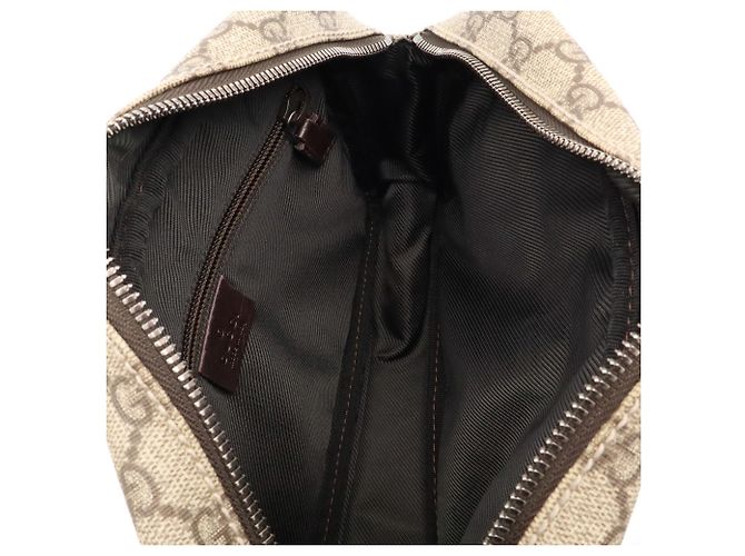 Borsa a tracolla Gucci GG Supreme Plus Marrone Beige Cachi Marrone scuro - vista 9