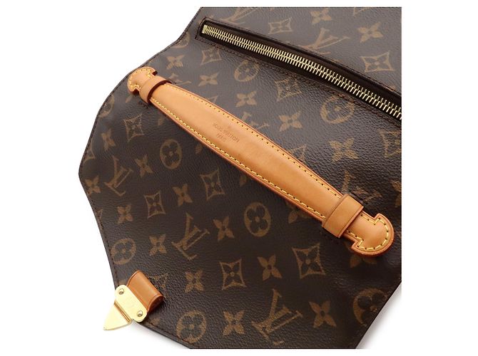 Borsa Louis Vuitton Monogram Pochette Metis MM Marrone Monogramma - vista 10