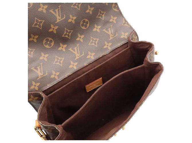 Borsa Louis Vuitton Monogram Pochette Metis MM Marrone Monogramma - vista 8