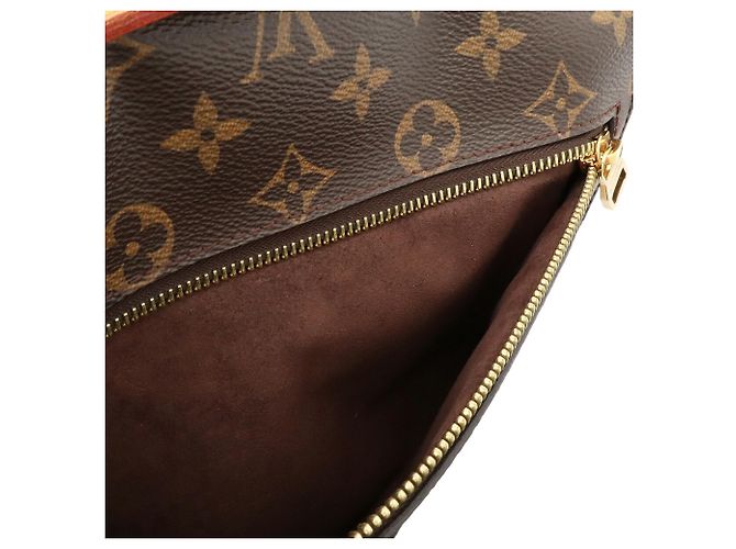 Borsa Louis Vuitton Monogram Pochette Metis MM Marrone Monogramma - vista 9