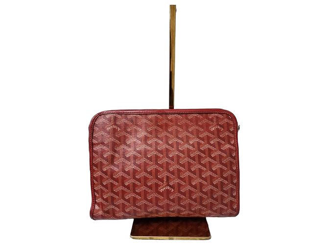 Necessaire Goyard Goyardine Jouvence MM Grigio/Vino - vista 2