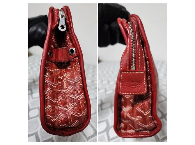 Necessaire Goyard Goyardine Jouvence MM Grigio/Vino - vista 4