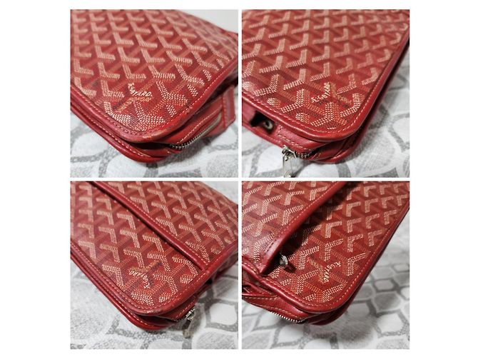 Necessaire Goyard Goyardine Jouvence MM Grigio/Vino - vista 7