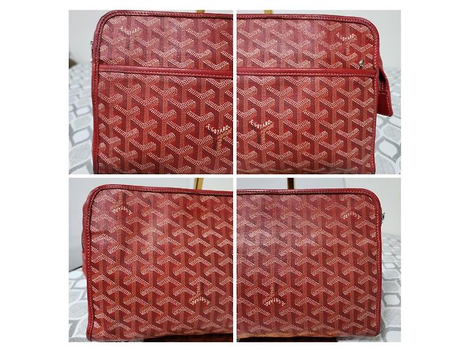 Necessaire Goyard Goyardine Jouvence MM Grigio/Vino - vista 9