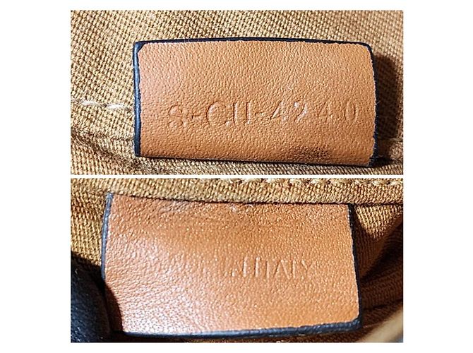 Céline Borsa a Spalla CELINE Triomphe Canvas Brown/Beige Marrone Monogramma - vista 2