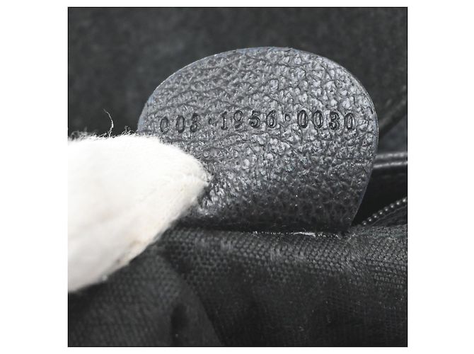 Gucci Vintage Bamboo Suede Small Schwarz - Ansicht 6