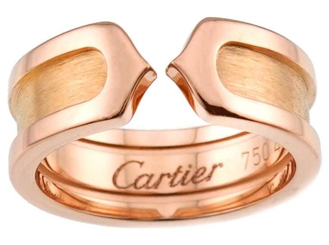 Anello Cartier C2 Small SM in oro rosa - vista 2