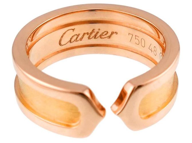Anello Cartier C2 Small SM in oro rosa - vista 3