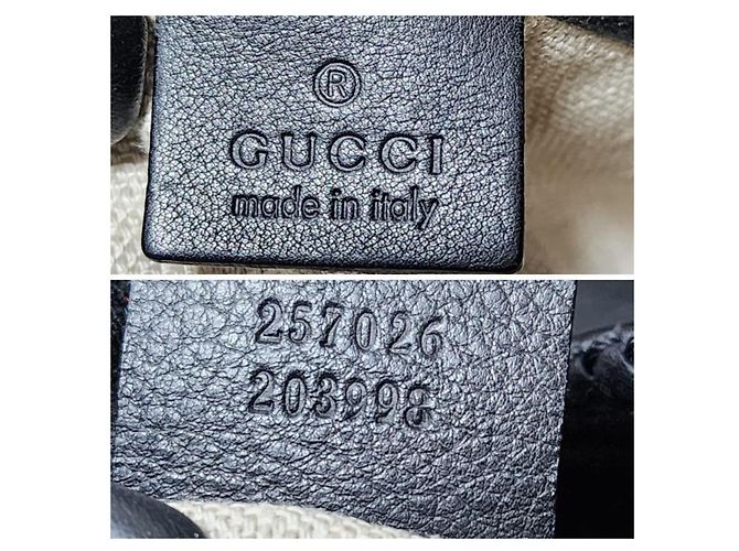 GUCCI Borsa Hobo Marrakech in pelle di vitello martellata Media Nera Nero - vista 2