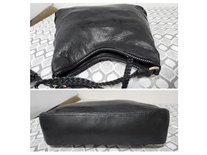 GUCCI Borsa Hobo Marrakech in pelle di vitello martellata Media Nera Nero - vista 7
