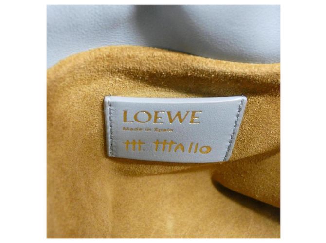Bolsa de mão Flamenco em couro azul claro Loewe - vista 10