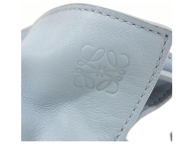 Bolsa de mão Flamenco em couro azul claro Loewe - vista 5