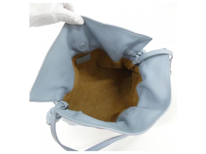 Bolsa de mão Flamenco em couro azul claro Loewe - vista 9