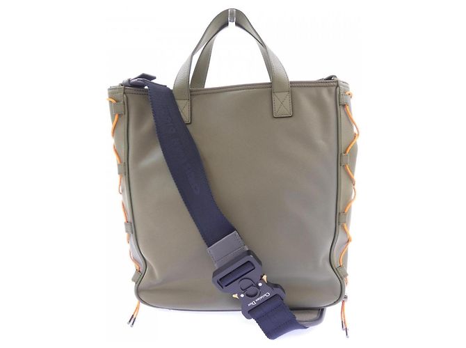 Sac cabas Dior Saddle de Christian Dior Kaki - vue 3