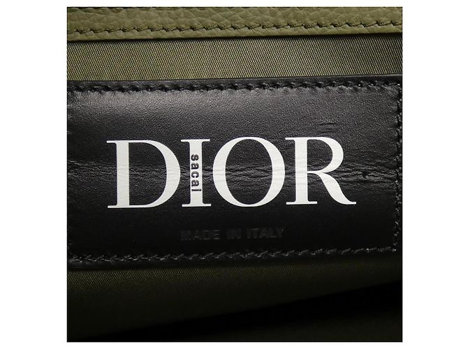 Sac cabas Dior Saddle de Christian Dior Kaki - vue 5