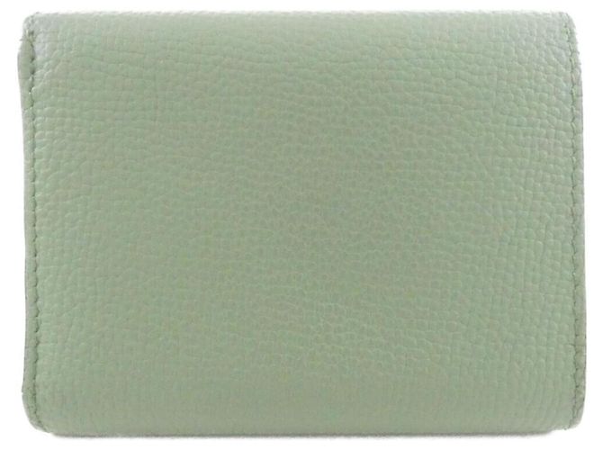 Cartera tríptico de piel de becerro Loewe Verde - vista 2