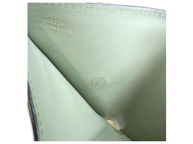 Cartera tríptico de piel de becerro Loewe Verde - vista 7