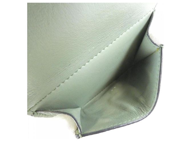 Cartera tríptico de piel de becerro Loewe Verde - vista 8