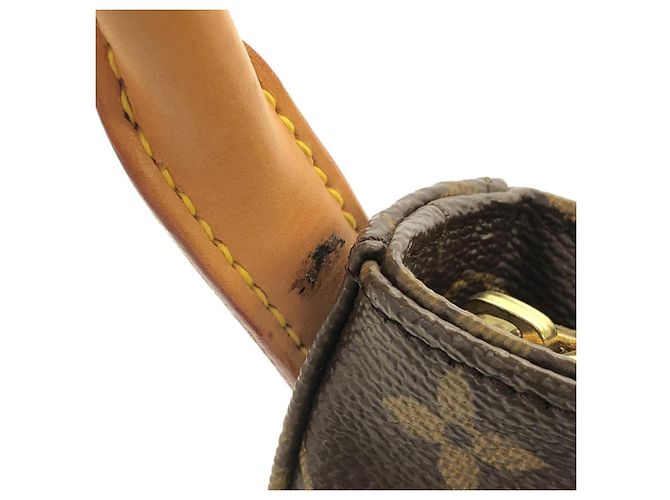 Borsa a Spalla Louis Vuitton Monogram Looping MM Marrone - vista 3