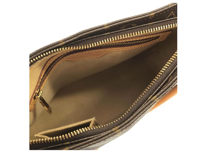 Borsa a Spalla Louis Vuitton Monogram Looping MM Marrone - vista 8