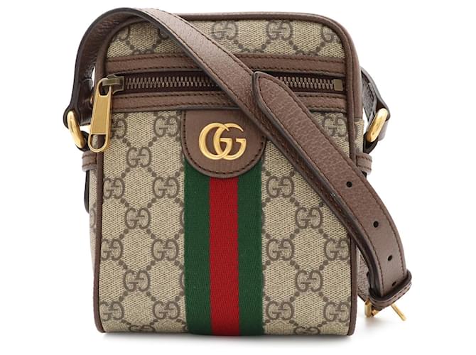 Borsa mini Ophidia Gucci Marrone Rosso Beige Verde Giallo - vista 2