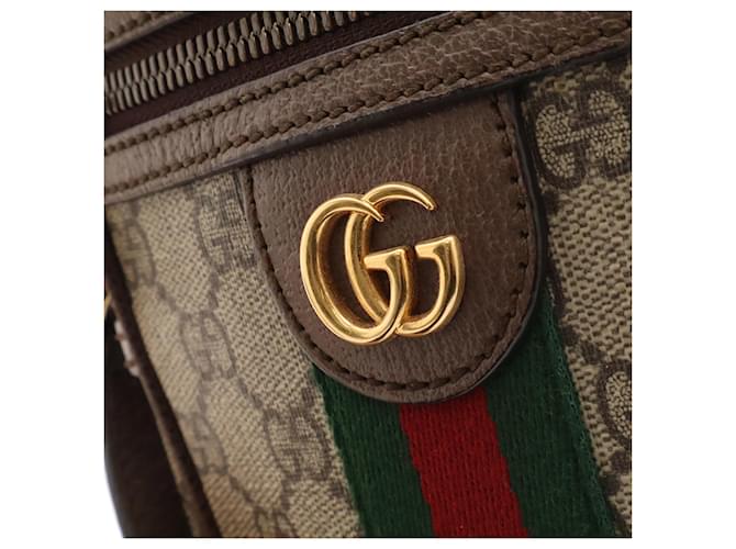 Borsa mini Ophidia Gucci Marrone Rosso Beige Verde Giallo - vista 7