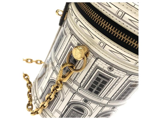 Borsa a Spalla Louis Vuitton Monogram (LV X Fornasetti) Cannes Marrone Bianco - vista 6