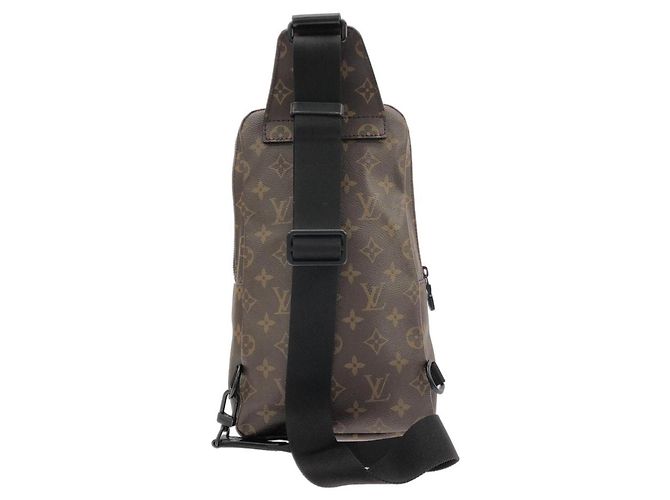 Borsa a tracolla Louis Vuitton Monogram Macassar Avenue Marrone - vista 2