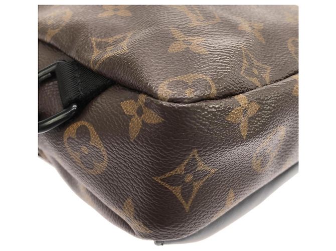 Borsa a tracolla Louis Vuitton Monogram Macassar Avenue Marrone - vista 3
