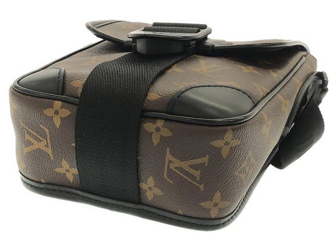 Louis Vuitton Monogram Macassar Archie Messenger PM Marrone - vista 3