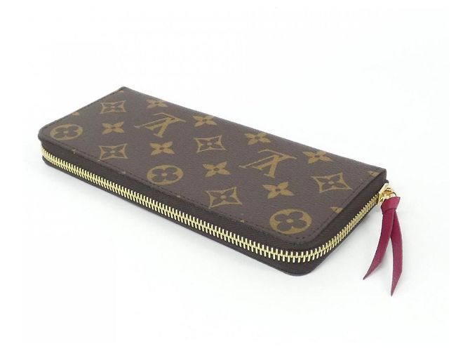 Cartera Louis Vuitton Monogram Portefeuille Clemence Castaño Fucsia - vista 2