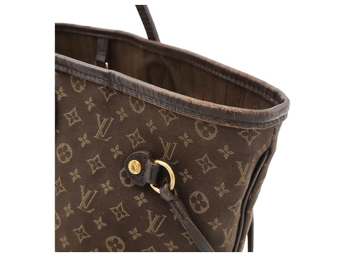 Borsa Tote Louis Vuitton Monogram Idylle Neverfull MM Marrone Grigio antracite - vista 6